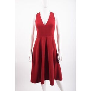 Dress The Population Womans Catalina Dress Size S Garnet Red Fit & Flare NWT